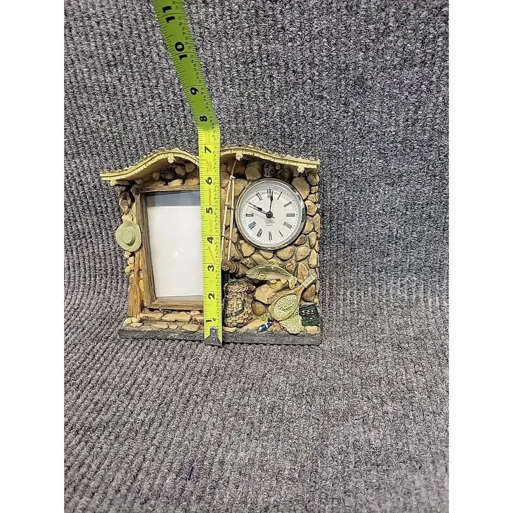 Fishing‎ Clock Picture Frame 3D Resin